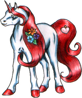 Valentines Day 2006 Paint Unicorn by Silvanon